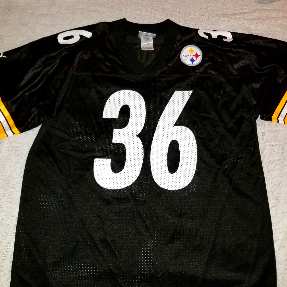 Vintage Puma Steelers Jerome Bettis jersey size L
